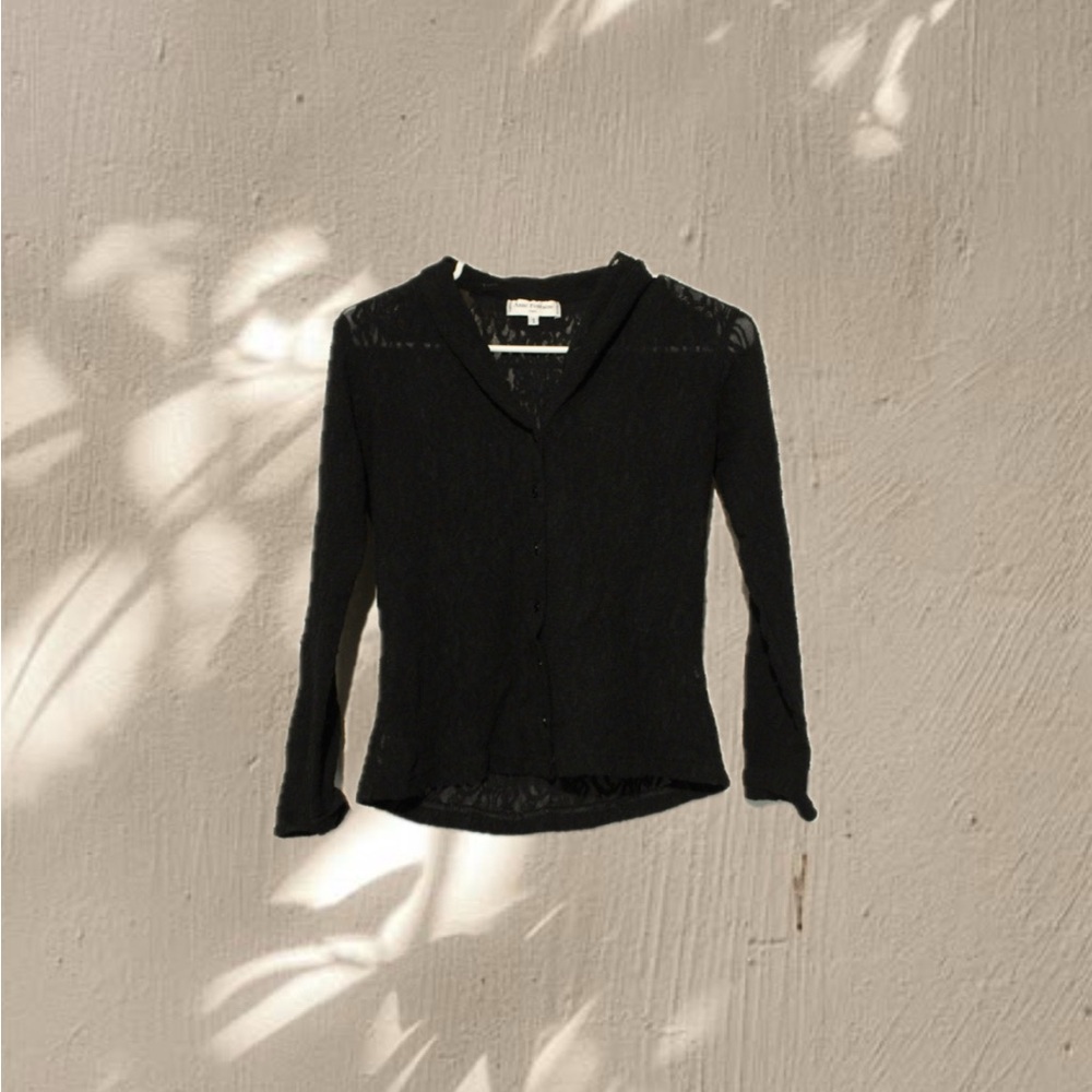 Anne Fontaine Elegant Black Lace Garment